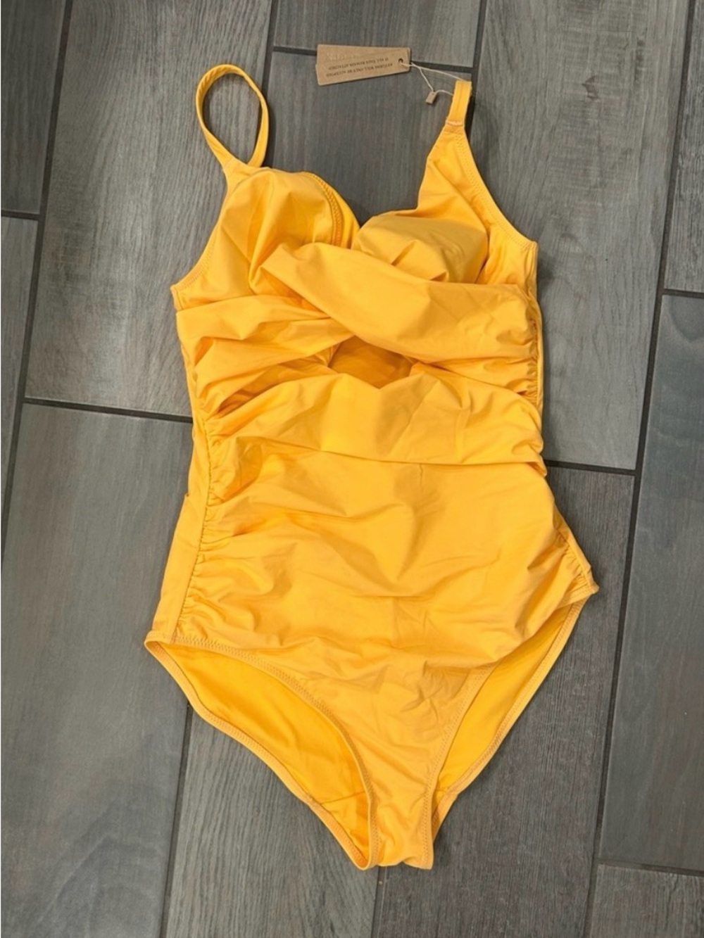 Yellow One-Piece Shapellx Swimsuit